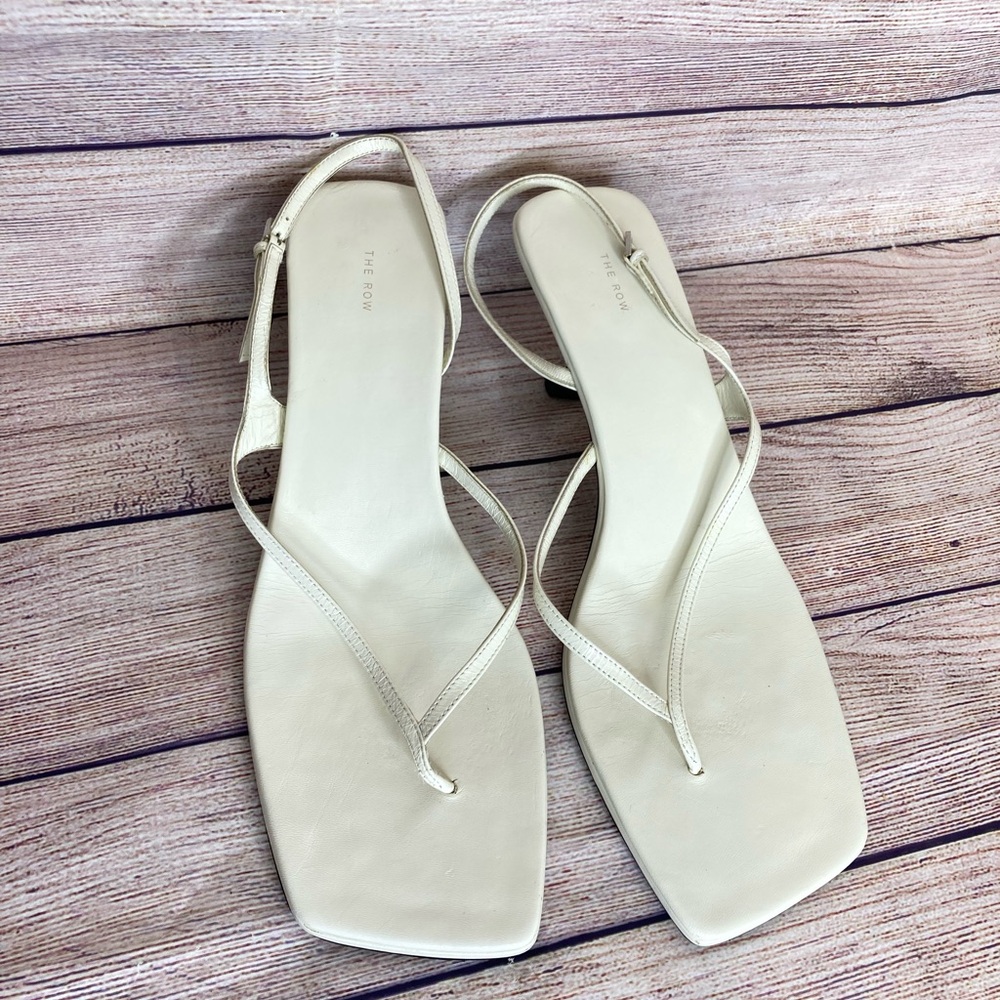 The Row - Constance Sandal in Bianco size 41